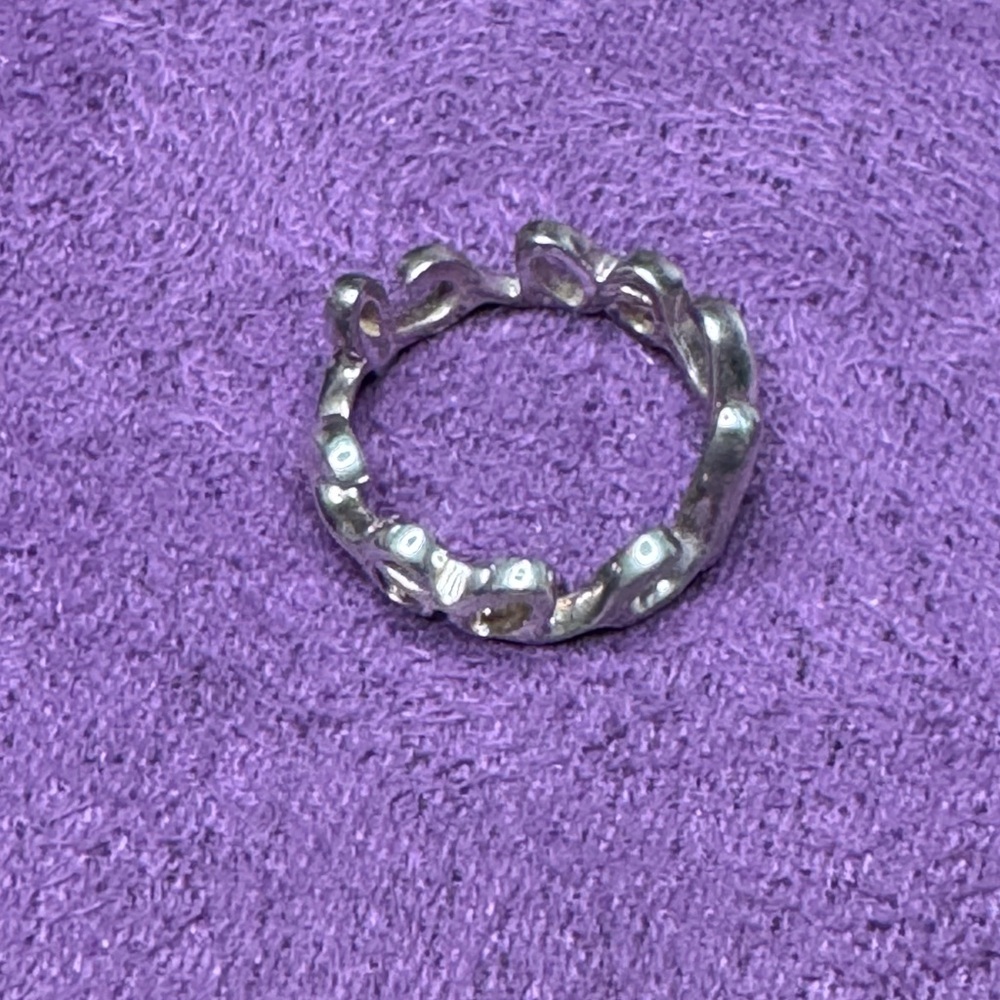 Silver Coach Script Ring - Vintage - Picture 9 of 9